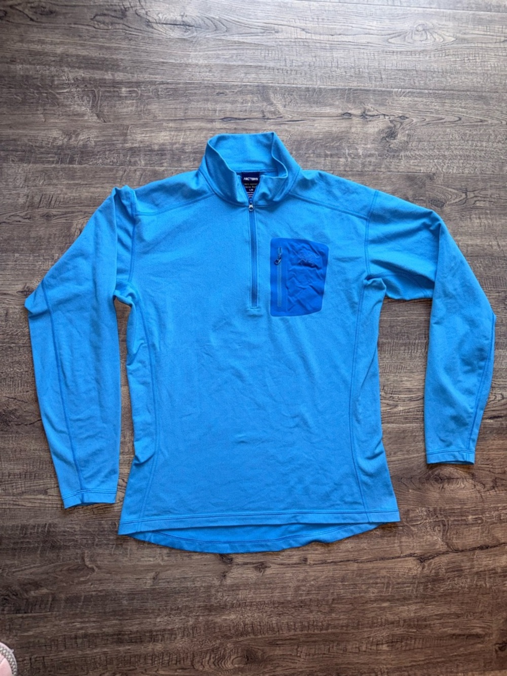 Arc'teryx Men's Blue Performance Top with Logo Tag
